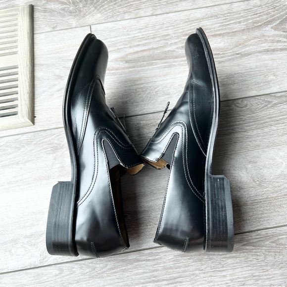 Kenneth Cole Black Leather Square Tod Tassel Loafer - Picture 12 of 16